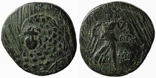 Antica moneta greca bronzo - antica,